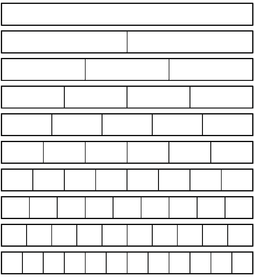 Printable Fraction Strip