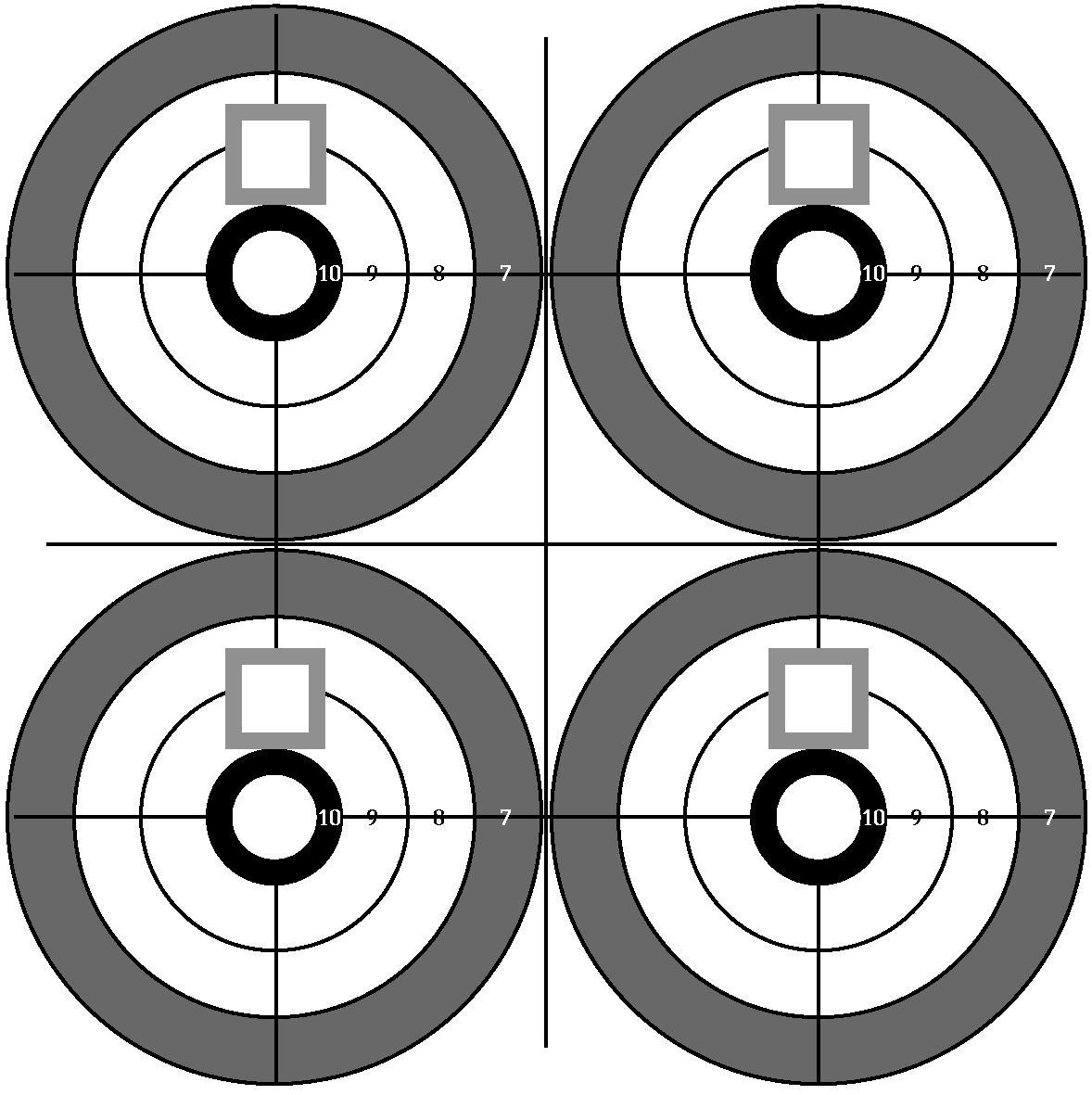 Printable Shooting Targets For Pistol Rifle Airgun Archery