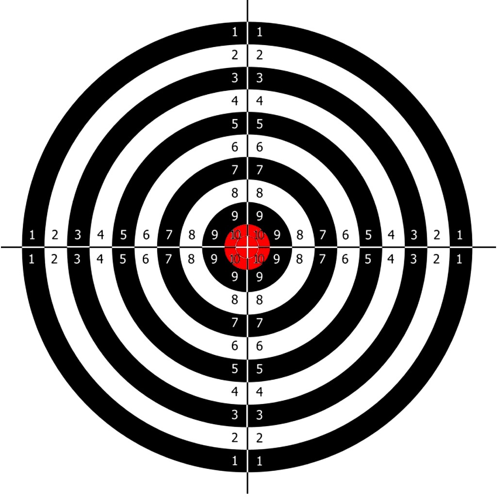 printable shooting targets for pistol rifle airgun archery