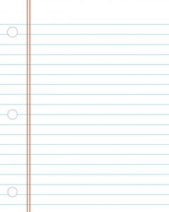 printable notebook paper college wide ruled