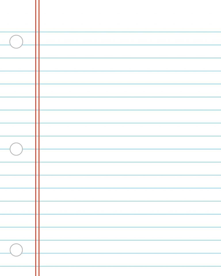 printable notebook paper college wide ruled