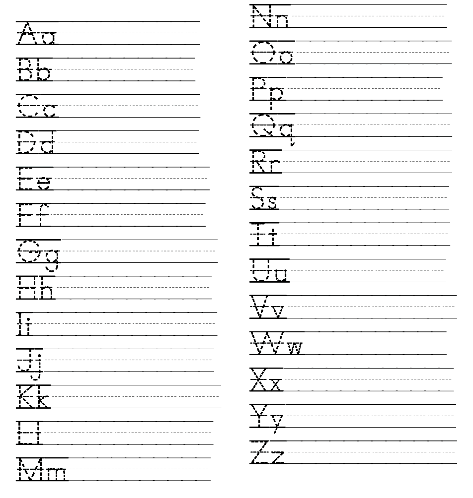 free printable handwriting practice sheets for preschool