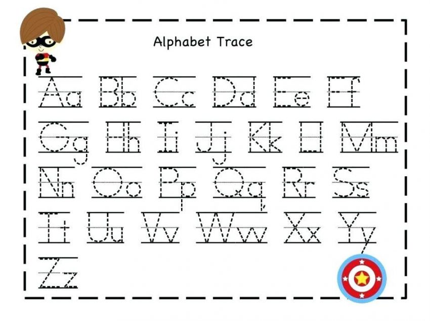 printable letter tracing worksheets for kindergarten preschool