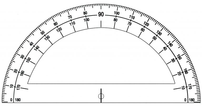 free printable protractor 180 360 pdf with ruler