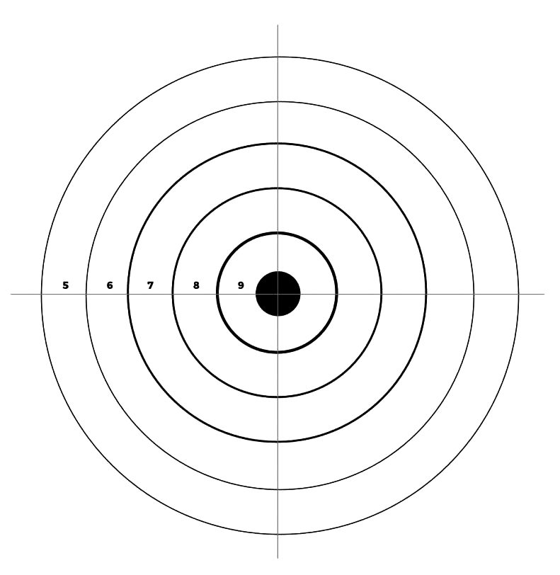 Printable Shooting Targets For Pistol Rifle Airgun Archery