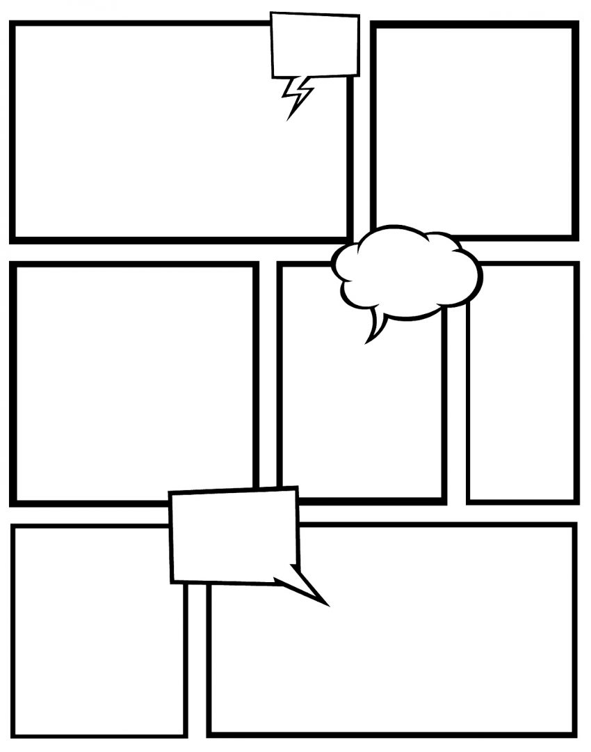 Blank Comic Book Pages Template - Digitally Credible Calendars Blank ...