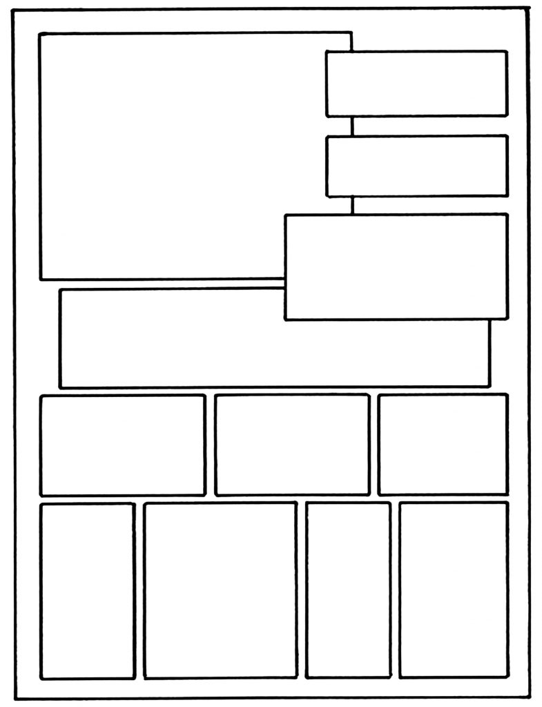 Printable Comic Strip Template PDF Word - Digitally Credible Calendars ...