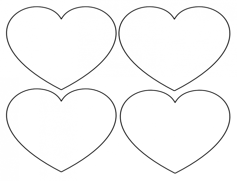 Free Printable Heart Template for Love - Digitally Credible Calendars ...