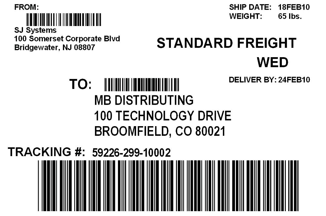 USPS Shipping Label Template Printable