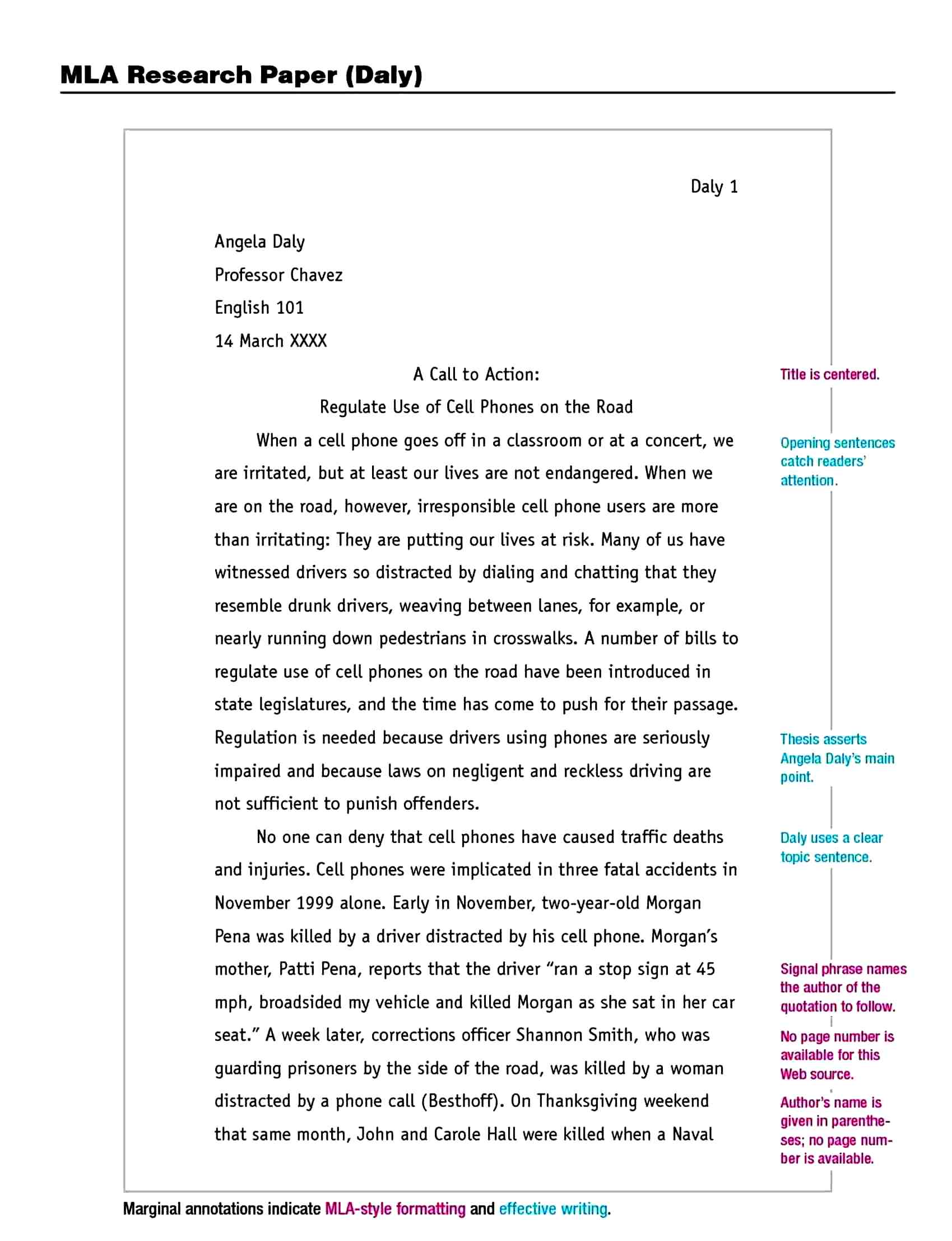 Mla Format Template Citation Pdf