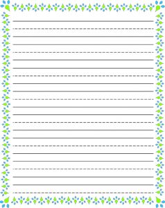 Free Printable Stationery with Lines