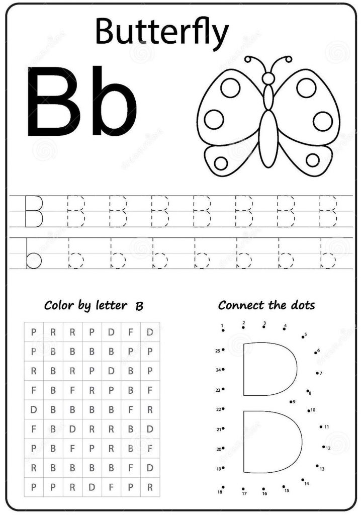 Free Letter B Worksheets For Kindergarten
